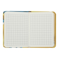 Книжка записная GRADIENT, на резинке, А7, 80 л., клетка., офсет крем., тв.лам.обл., синяя Buromax BM.257104-02