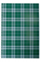 Тетрадь на пружине сбоку, А-4, 48л., "Shotlandka", зеленый, клетка, картонная обложка Buromax BM.2590-04