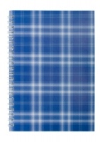 Тетрадь на пружине сбоку, А-5, 48л., "Shotlandka", синий, клетка, картонная обложка Buromax BM.2591-02