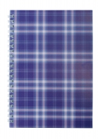 Тетрадь на пружине сбоку, А-5, 48л., "Shotlandka", фиолетовый, клетка, картонная обложка Buromax BM.2591-07