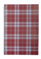 Тетрадь на пружине сбоку, А-5, 48л., "Shotlandka", бордовый, клетка, картонная обложка Buromax BM.2591-13