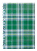 Тетрадь на пружине сбоку, А-6, 48л., "Shotlandka", зеленый, клетка, картонная обложка Buromax BM.2592-04