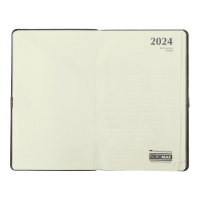Еженедельник датированный 2024 CHERIE, A5, розовый, штуч. кожа Buromax BM.2703-10