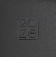 Щотижневик датований 2026 BRAVO, A5, чорний, штуч. шкіра/поролон Buromax BM.2706-01