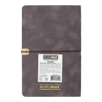 Щотижневик датований 2026 VELOUR, A5, сірий, штуч.шкіра Buromax BM.2710-09