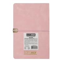 Щотижневик датований 2026 VELOUR, A5, рожевий, штуч.шкіра Buromax BM.2710-10