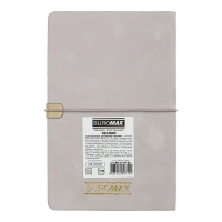 Щотижневик датований 2026 VELOUR, A5, світло-сірий, штуч.шкіра Buromax BM.2710-20