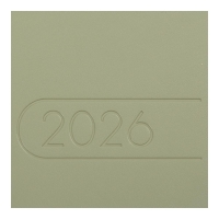 Щотижневик датований 2026 LIGHT MORANDI, A5, оливковий, штуч.шкіра Buromax BM.2712-36