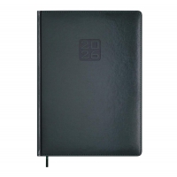 Щоденник датований 2026 BRAVO, A4, зелений, штуч. шкіра/поролон Buromax BM.2740-04