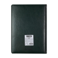 Щоденник датований 2026 BRAVO, A4, зелений, штуч. шкіра/поролон Buromax BM.2740-04