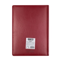 Щоденник датований 2026 BRAVO, A4, червоний, штуч. шкіра/поролон Buromax BM.2740-05