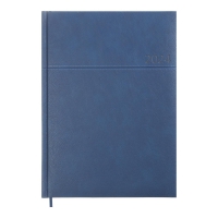 Дневник датированный 2024 ORION, A4, синий, штуч. кожа/поролон Buromax BM.2748-02