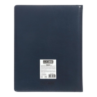 Щотижневик датований 2026 BRAVO, A4, синій, штуч. шкіра/поролон Buromax BM.2780-02