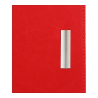 Щотижневик датований 2026 SALERNO, A4, червоний, штуч. шкіра Buromax BM.2781-05