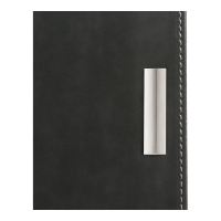 Щотижневик датований 2026 SALERNO, A4, сірий, штуч. шкіра Buromax BM.2781-09