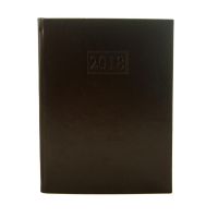 Еженедельник датированный 2018 GENTLE (Torino), A4, 136 стр. черный Buromax