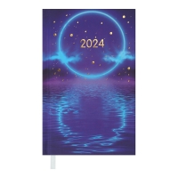 Еженедельник карманный вертик датированный 2024 ONLY, фиолетовый Buromax BM.2888-07