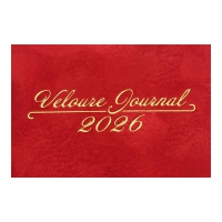 Еженедельник датов. 2026 карман. VELOUR, 85*153, красный, штуч. кожа Buromax BM.2891-05