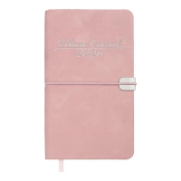 Щотижневик  датований 2026 кишеньк. VELOUR, 85*153, рожевий, штуч. шкіра Buromax BM.2891-10