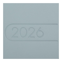 Еженедельник датирован 2026 карман. LIGHT MORANDI, 85*153, светло-синий, штуч. кожа Buromax BM.2898-30