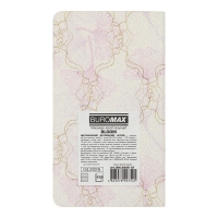 Еженедельник датирован 2026 карман. BLOOM, 85*153, фиолетовый, штуч. кожа Buromax BM.2899-07