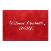 Еженедельник датирован 2026 карман. VELOUR, 153*87, красный, штуч. кожа Buromax BM.2902-05