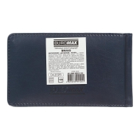 Еженедельник датирован 2026 карман. BRAVO, 153*87, синий, штуч. кожа/поролон Buromax BM.2904-02