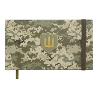 Еженедельник датирован 2026 карман. MILITARY, 153*87, светло-зеленый, штуч. кожа Buromax BM.2908-15