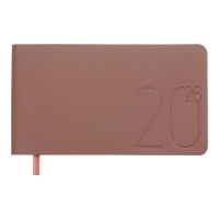 Еженедельник датирован 2026 карман. MORANDI STYLE, 153*87, медный, штуч. кожа Buromax BM.2909-33