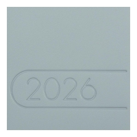 Еженедельник датирован 2026 карман. LIGHT MORANDI, 153*87, светло-синий, штуч. кожа Buromax BM.2910-30