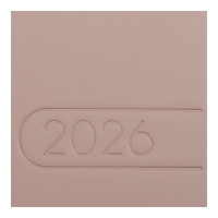 Еженедельник датирован 2026 карман. LIGHT MORANDI, 153*87, какао, штуч. кожа Buromax BM.2910-40