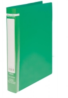 Папка пластикова з 2-ма кільцями, А4 (25мм), JOBMAX, зелений Buromax BM.3161-04