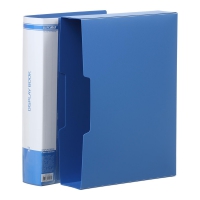 Папка з 100 файлами А4 (у чохлі), синій Buromax BM.3633-02