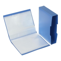 Папка з 100 файлами А4 (у чохлі), синій Buromax BM.3633-02