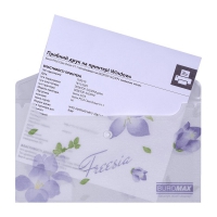 Папка-конверт DL на кнопці, FREESIA ARABESKI, напівпрозора, бузкова Buromax BM.3853-26