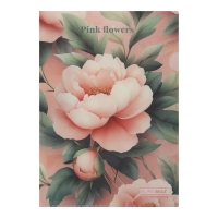 Папка-уголок А4, PEONY ARABESKI, полупрозрачная, розовая Buromax BM.3854-10