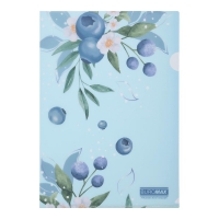 Папка-кутик А4, BLUEBERRY ARABESKI, напівпрозора, морська хвиля Buromax BM.3854-17