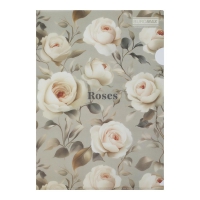 Папка-уголок А4, ROSES ARABESKI, полупрозрачная, светло-серая Buromax BM.3854-20