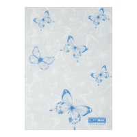 Папка-кутик А4, BUTTERFLY ARABESKI, напівпрозора, біла перламутрова Buromax BM.3854-31