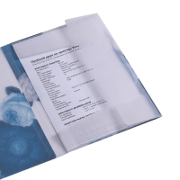 Папка А5 на гумках, SHADES ARABESKI, напівпрозора, темно-синя Buromax BM.3907-03