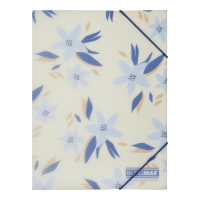 Папка А5 на гумках, MYOSOTIS ARABESKI, напівпрозора, маренго Buromax BM.3907-53