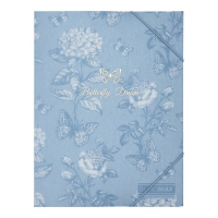 Папка А5 на гумках, GLADE ARABESKI, напівпрозора, синьо-сіра Buromax BM.3907-95