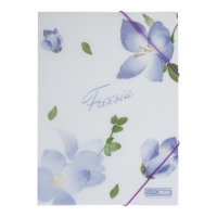 Папка А4 на резинках, FREESIA ARABESKI, полупрозрачная, сиреневая Buromax BM.3908-26