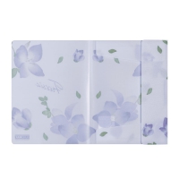 Папка А4 на резинках, FREESIA ARABESKI, полупрозрачная, сиреневая Buromax BM.3908-26