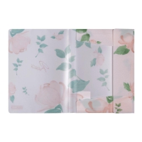 Папка А4 на резинках, RAMIRA ARABESKI, полупрозрачная, коралловая Buromax BM.3908-27