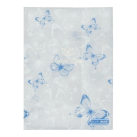 Папка А4 на резинках, BUTTERFLY ARABESKI, полупрозрачная, белая перламутровая Buromax BM.3908-31