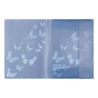 Папка А4 на резинках, SKY ARABESKI, полупрозрачная, электрик Buromax BM.3908-45