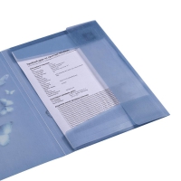 Папка А4 на резинках, SKY ARABESKI, полупрозрачная, электрик Buromax BM.3908-45