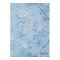 Папка А4 на резинках, GLADE ARABESKI, полупрозрачная, сине-серая Buromax BM.3908-95