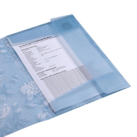 Папка А4 на резинках, GLADE ARABESKI, полупрозрачная, сине-серая Buromax BM.3908-95